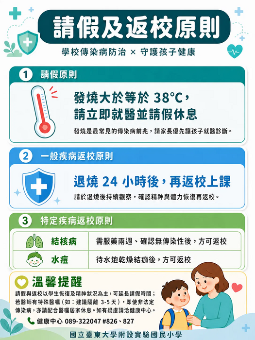 請假及返校須知圖片